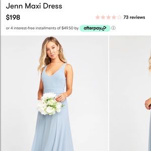 Light Blue Bridesmaid Dress